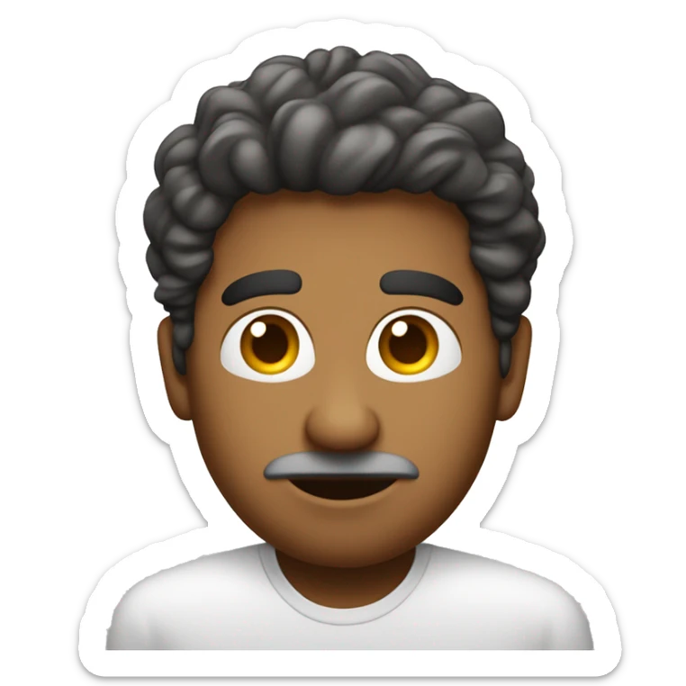 hombre pelo blanco sentado delante de un ordenador apple sticker