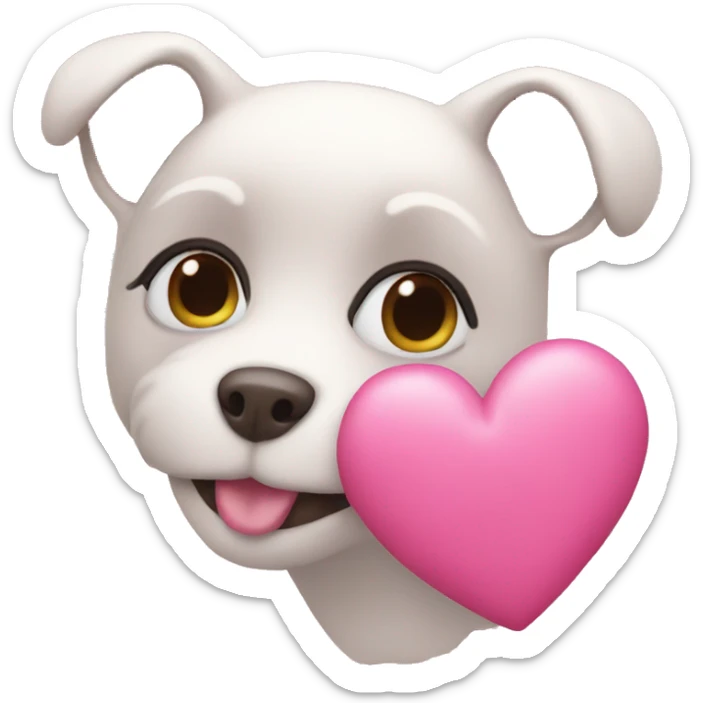 pink heart sticker