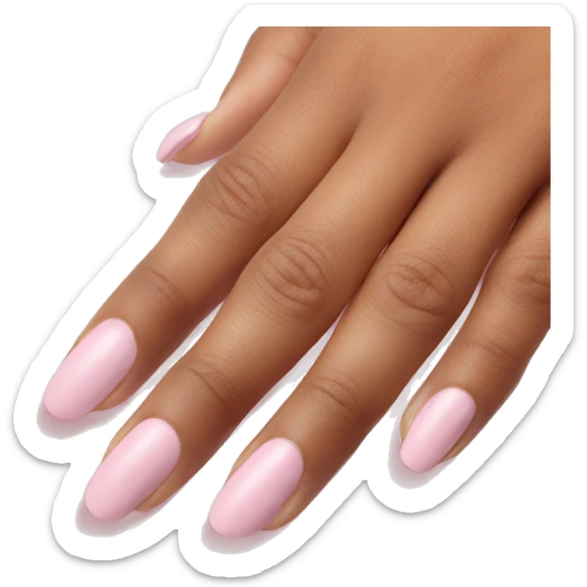 Light pink nails sticker