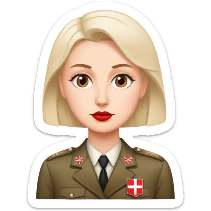 patriot polish european woman simple patriot politician modern fascist sticker