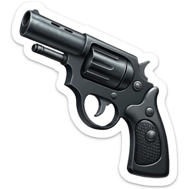 A shot gun pointed upward, in the style of your bleeding skull art. Dark gritty and menacing art style. Pointing up sticker