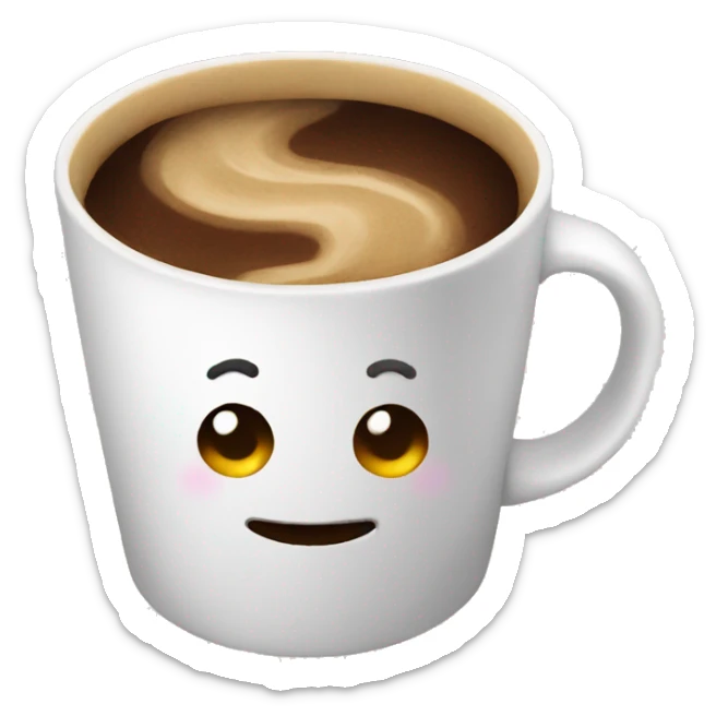 Coffee sticker