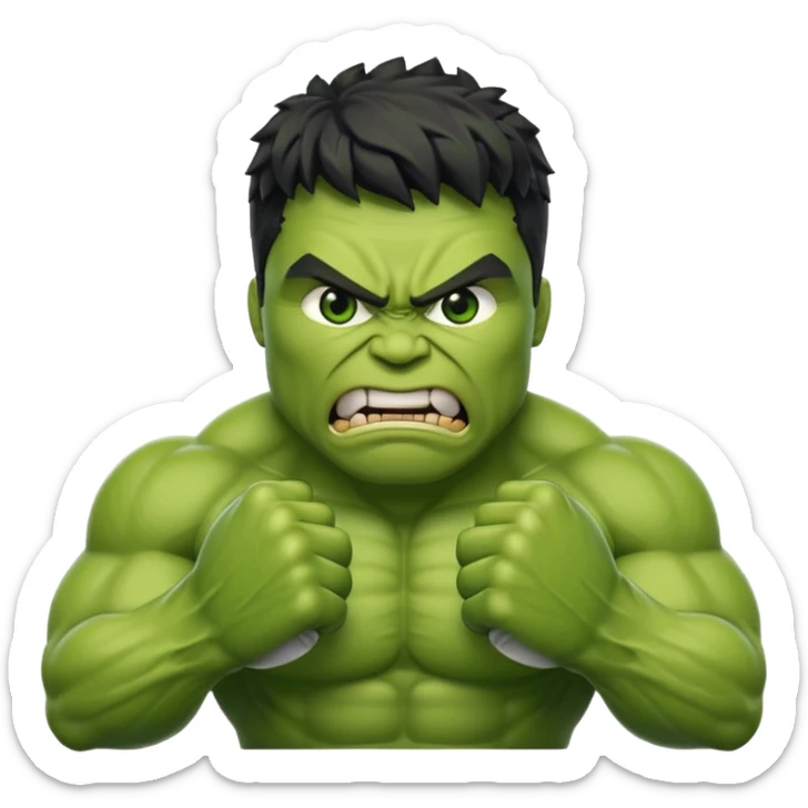 You don't give me sticker give me emoji of hulk sticker