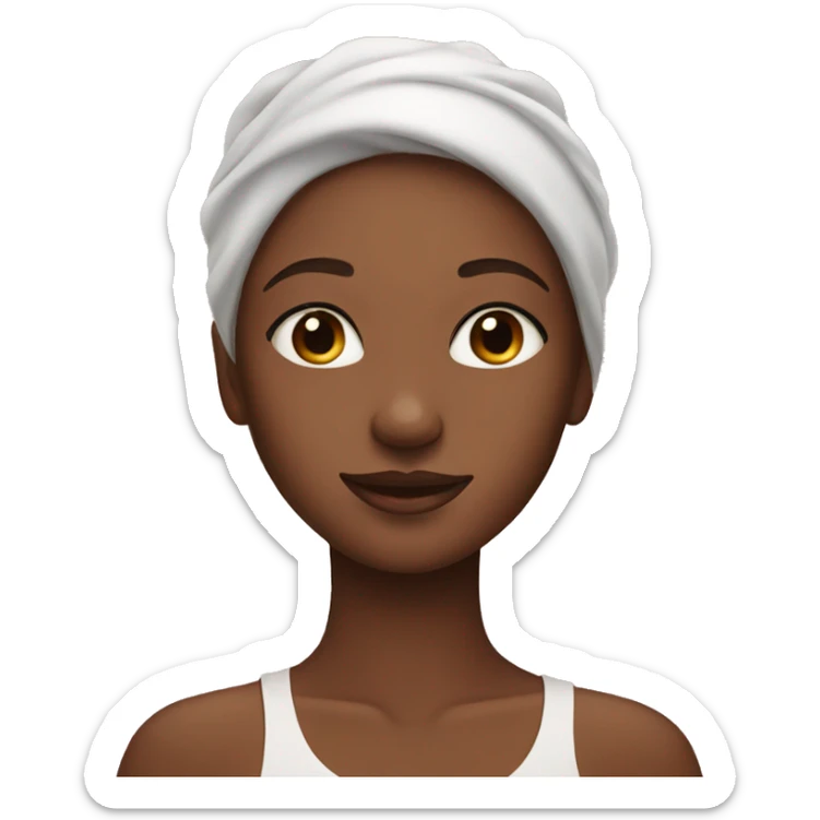 girl doing skincare sticker