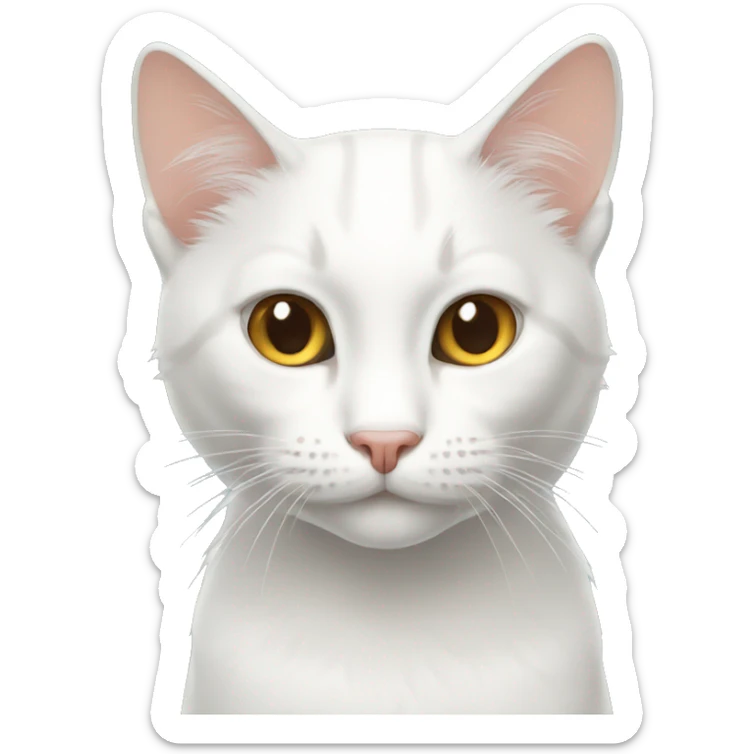 Gato blanco sticker