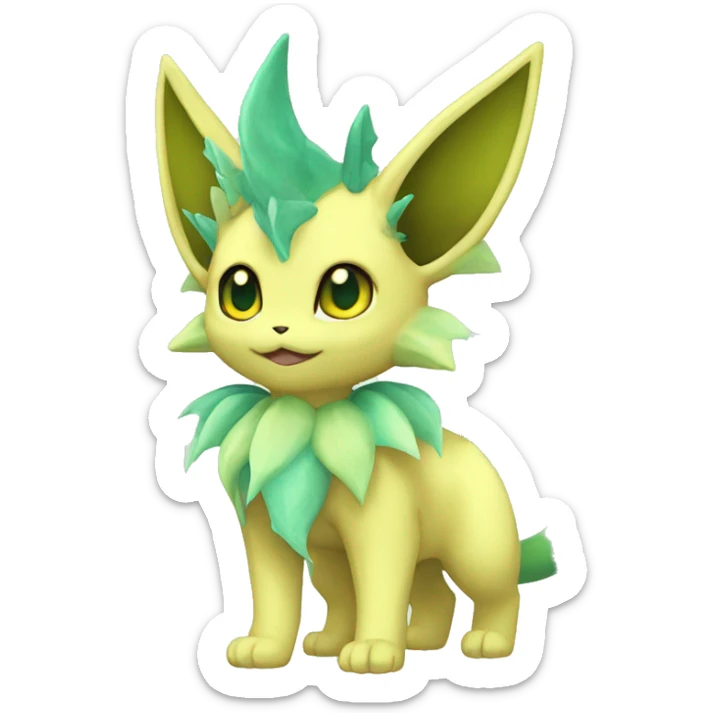 Vaporeon-Leafeon full body sticker