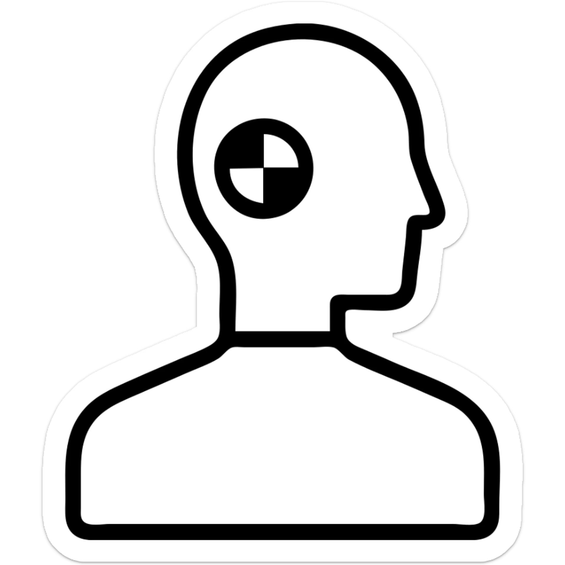 crash test dummy sticker