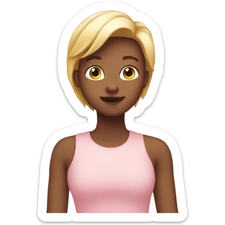 Light pink heart  sticker