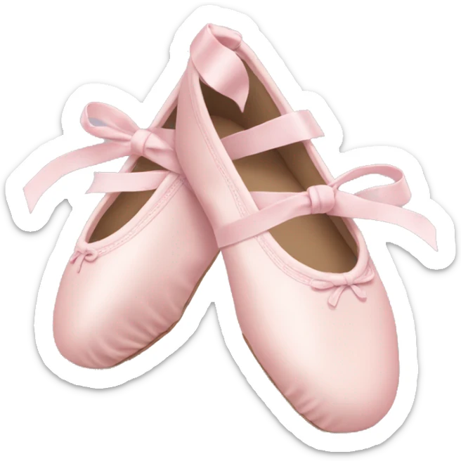 Pale pink ballet shoes sticker