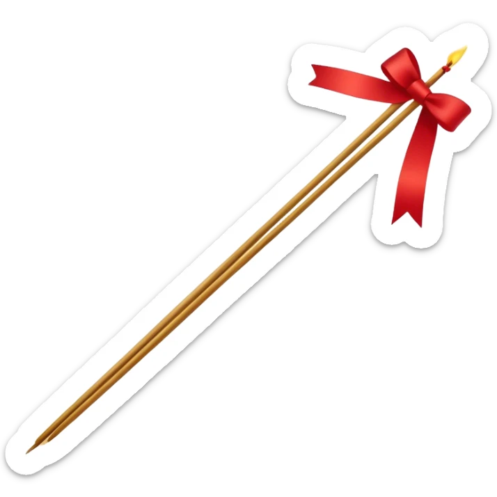 Delicately bound in a Persian red ribbon, these incense sticks embody vintage glamour with an air of mystery. The aged yet refined look evokes a sense of timeless elegance. A warm, golden glow accentuates their sophisticated charm. sticker