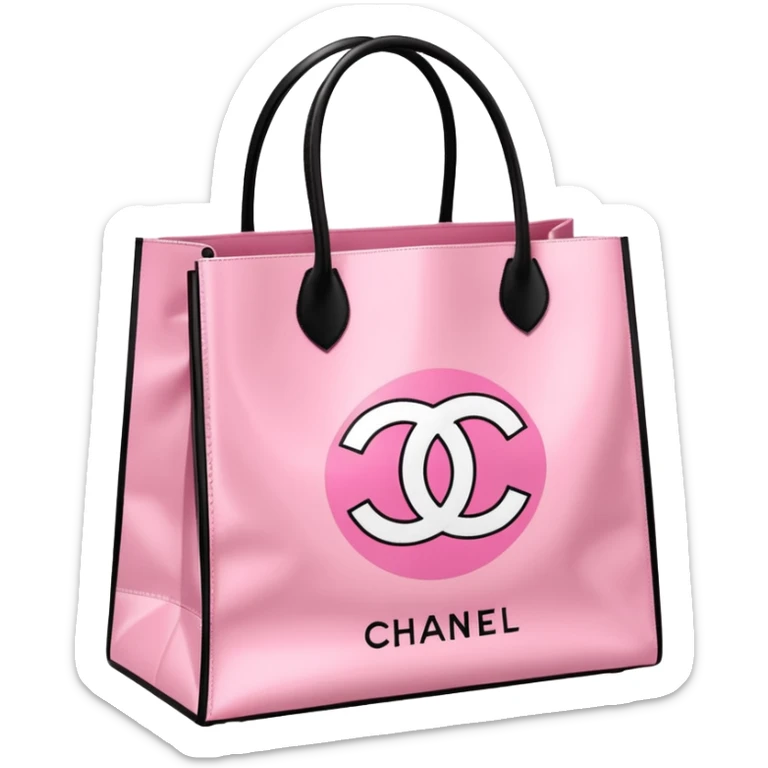Victoria secret shopping bag, Sephora shopping bag, Chanel shopping bag sticker