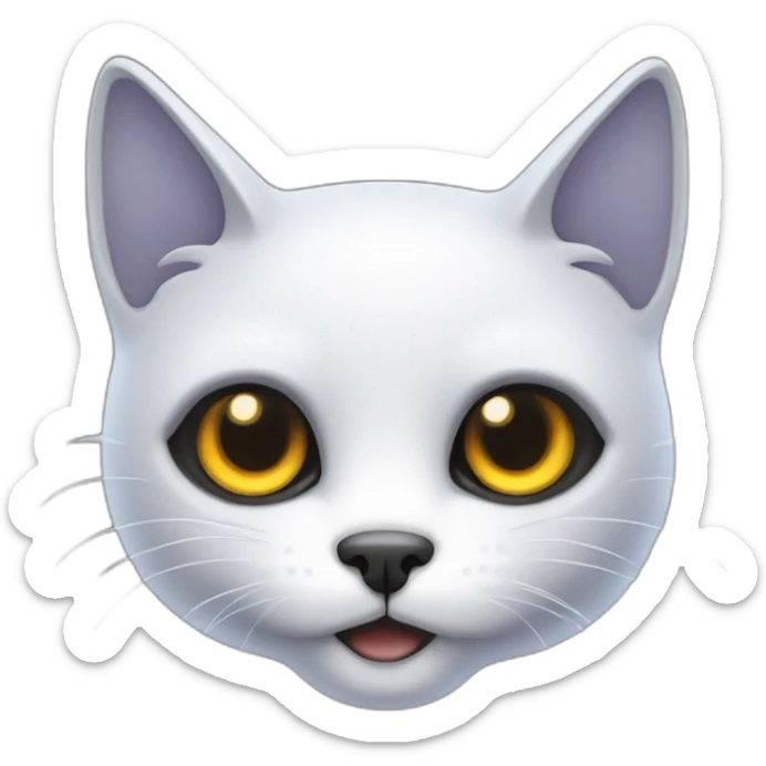 gato fantasma sticker