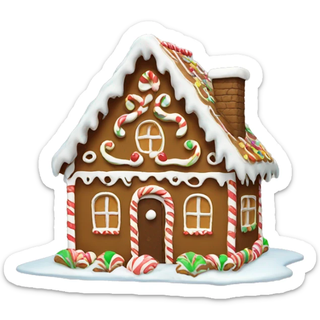 gingerbread house sticker