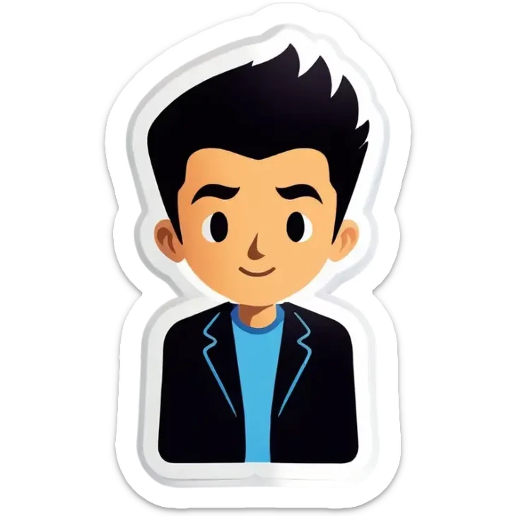 Bir avatar, elinde wait yazılı bir beyaz kağıt tutuyor sticker