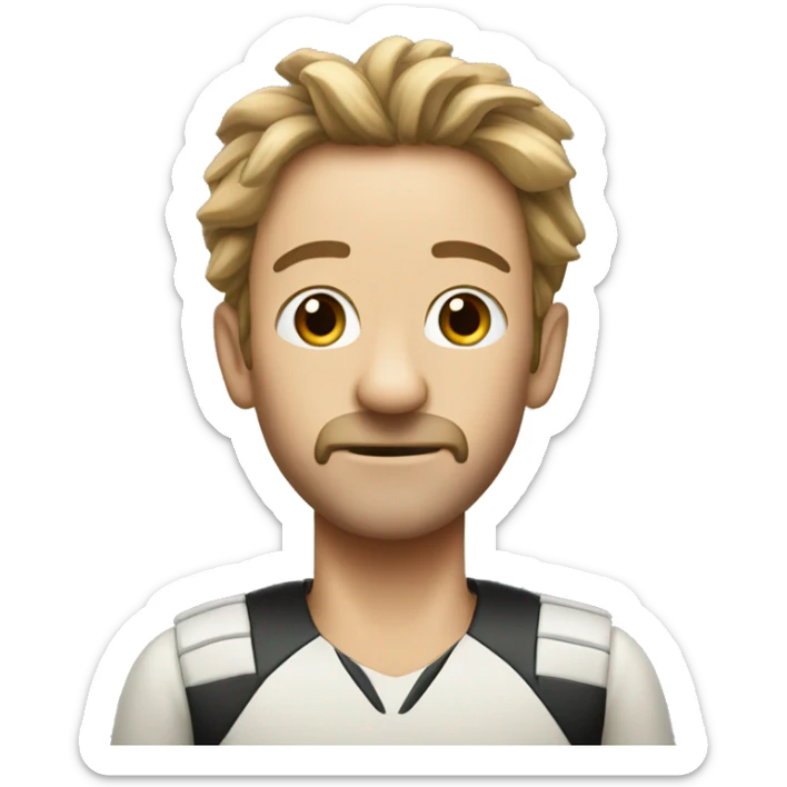 I need an emoji of a cricket. It should be skinny, funny, and red. sticker