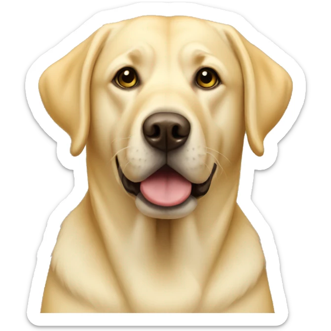 Yellow lab  sticker