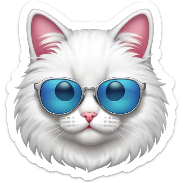 Cat with sunglasses sticker