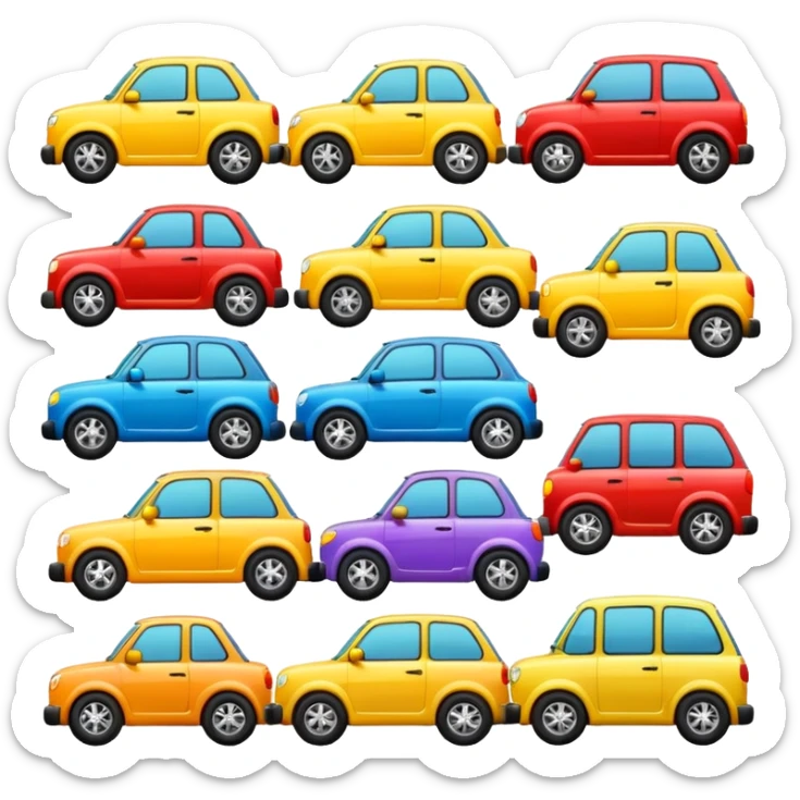 need emojis of cars from cartoons or movies and real life cars sticker