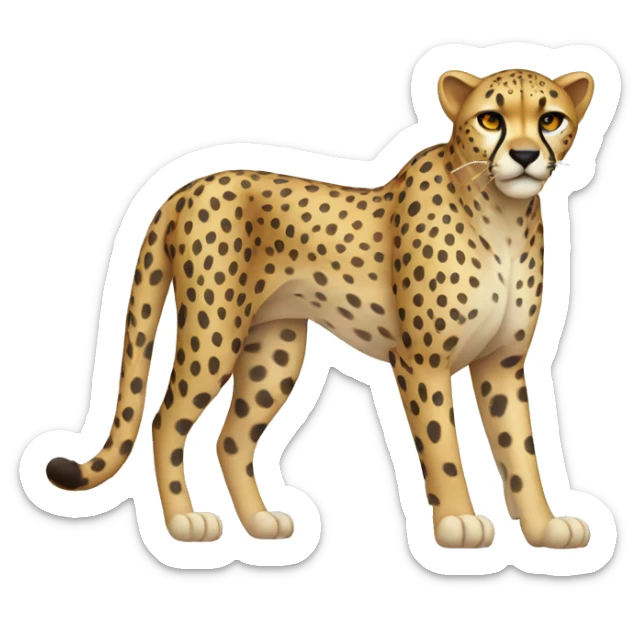 cheetah sticker