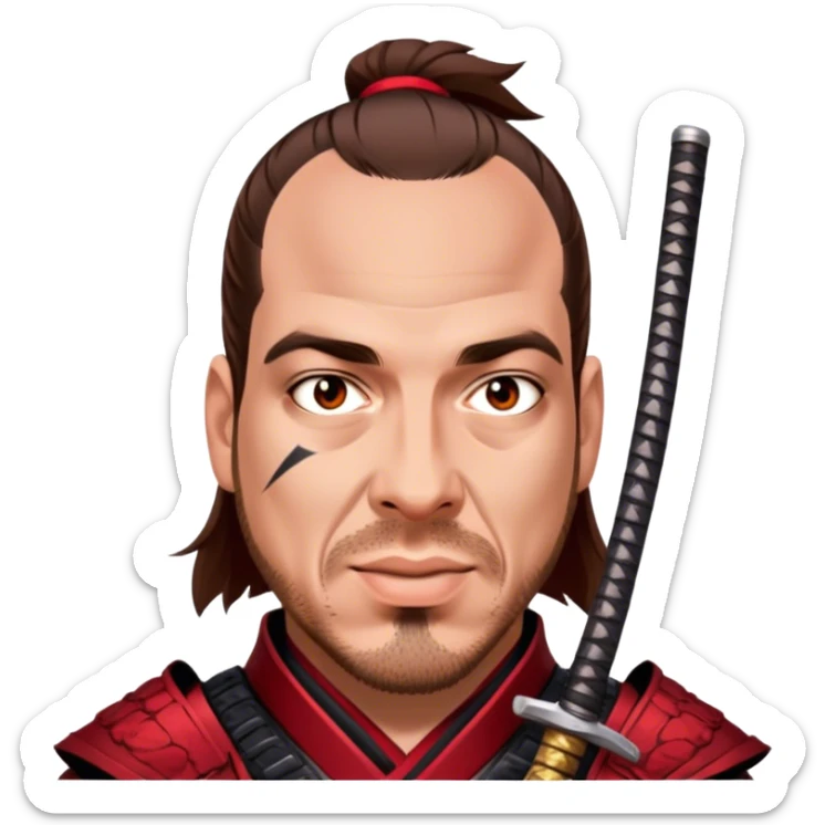 Fierce Samurai sticker