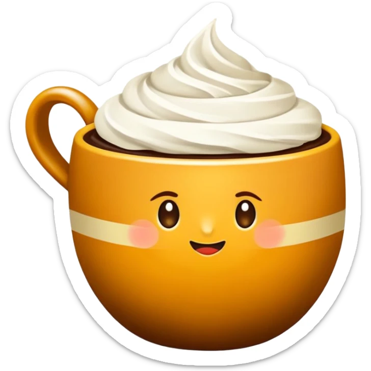 Kahveye kaçan turuncu saç uzun hafif dalgalı gözler kahverengi gözlük buğday ten dar siyah baskılı t-shirt sticker