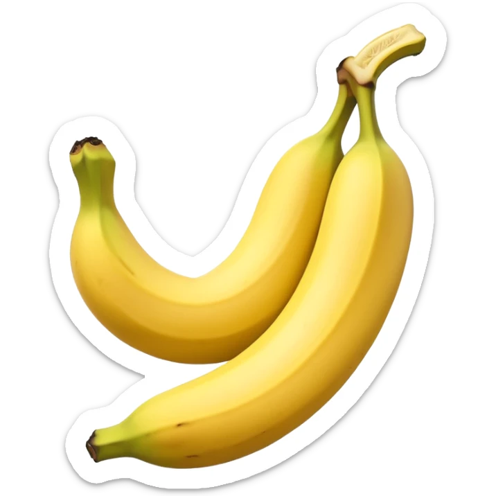 Design an emoji of a banana 🍌 slipping on its own peel, mid-air, shocked face. sticker