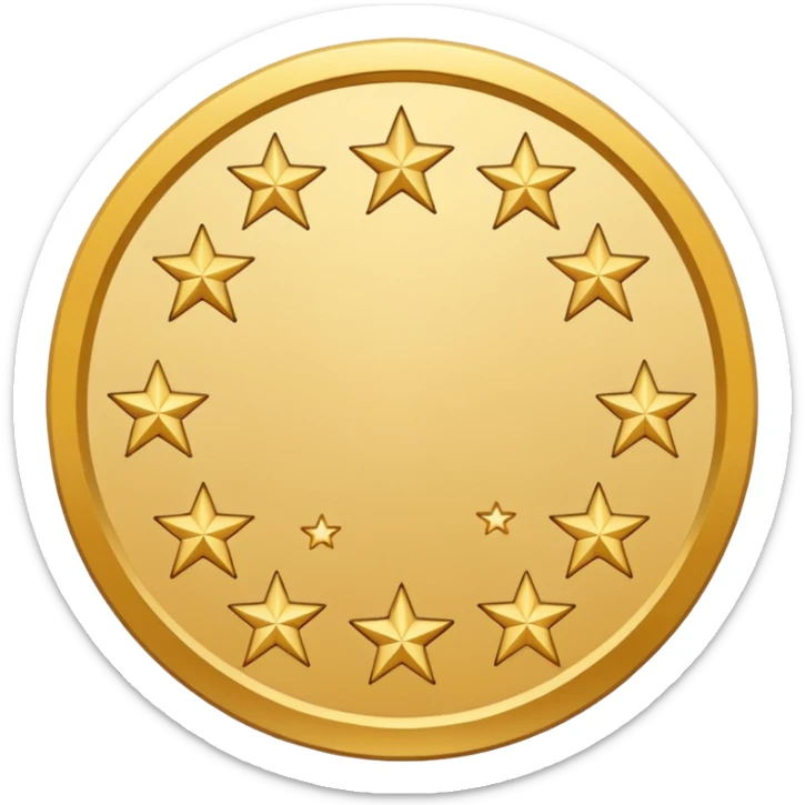 Can u make a emoji with 15 stars in a circle no face no nothin just lines and nothing in the middle and the stars have nothing it in too sticker