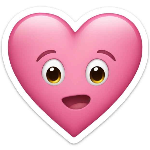 pink heart sticker