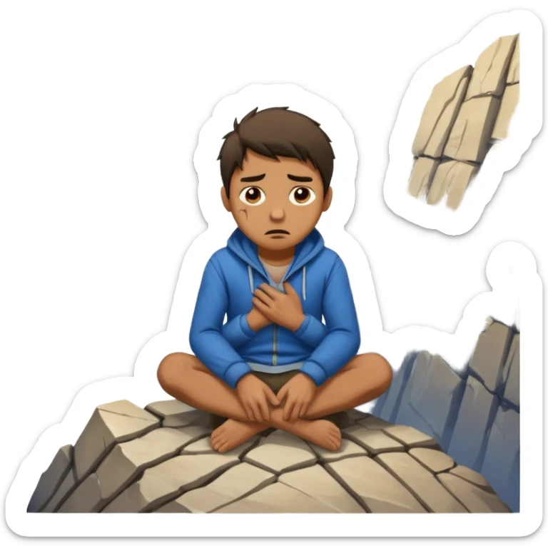 homme qui une montagne coincé dans les fesse sticker