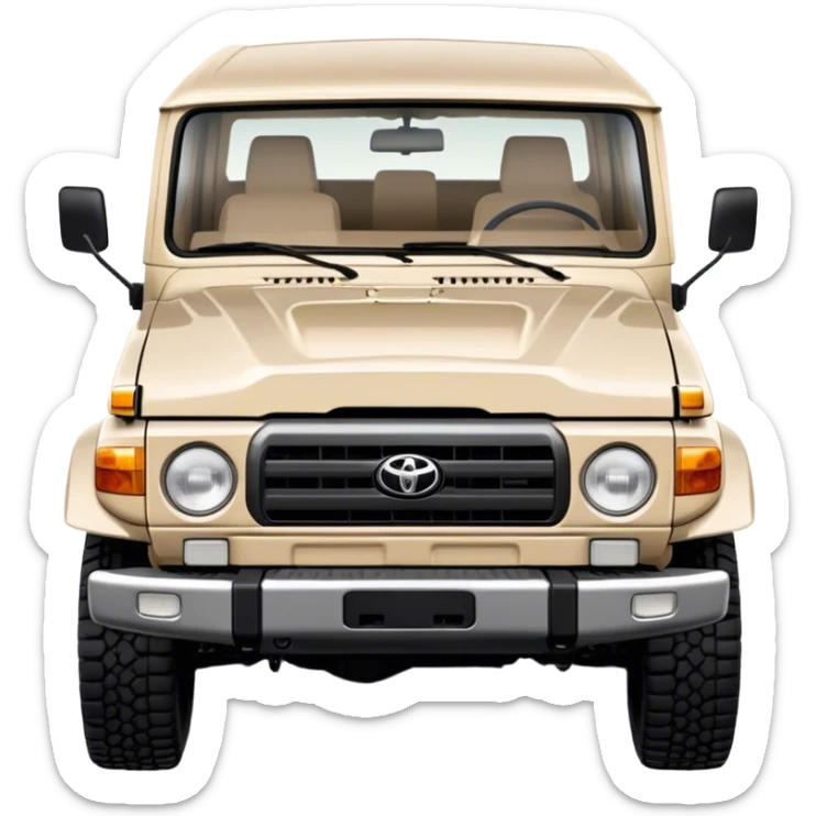 landcruiser 79 series - Toyota (Model Year: 2008) (Iconic colour: sand) sticker