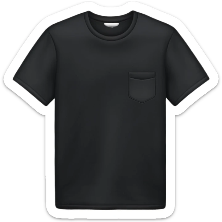 Black shirt sticker