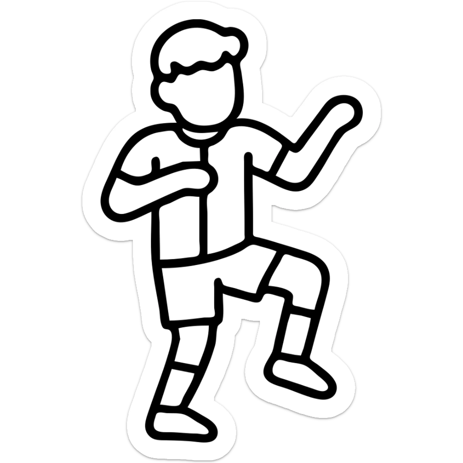 Football player Lamine Yamal from FC Barcelona dancing in celebration sticker