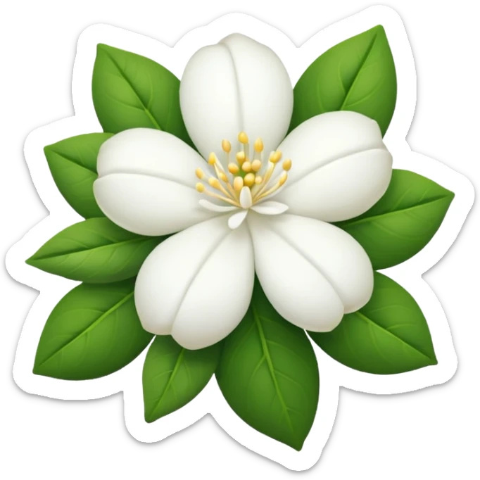 Quiero un emoji que sea una biznaga la flor careacterictica que se llena de jazmín  sticker