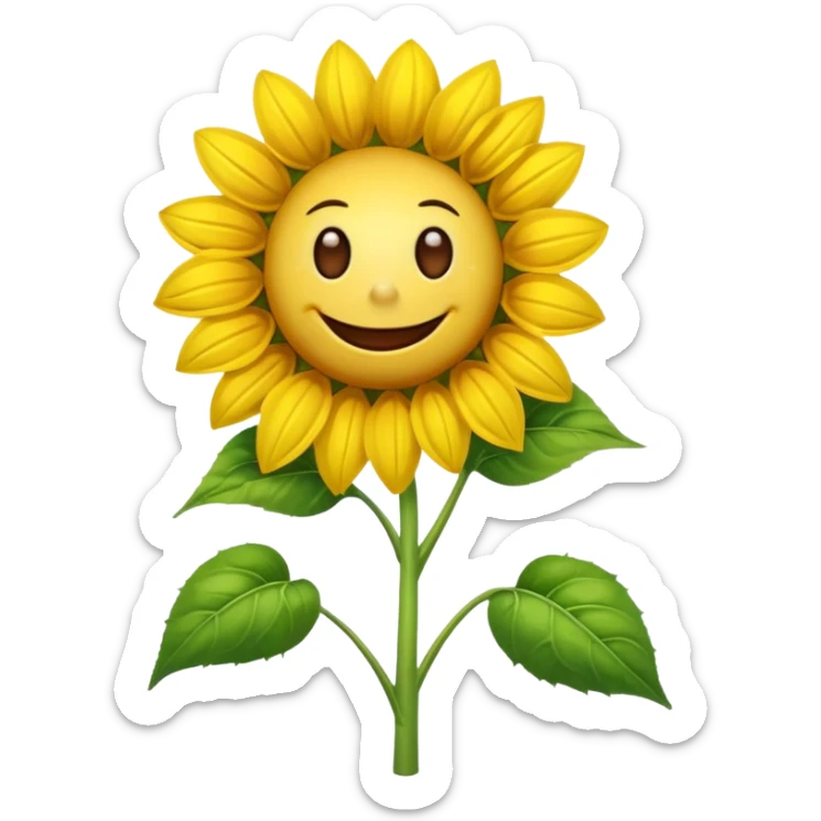 a exact  picture of the sunflower from Plants vs. Zombies sticker