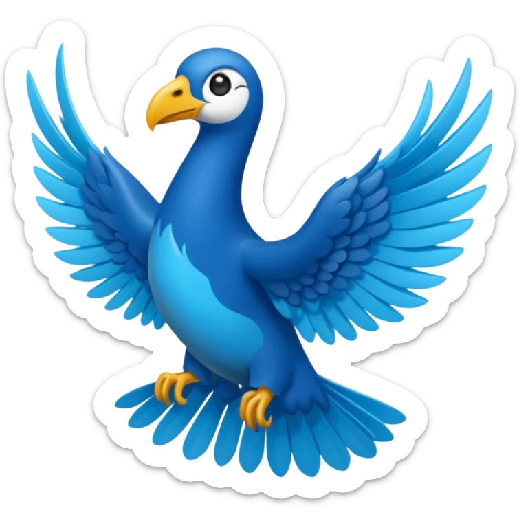 DOĞU TÜRKİSTAN BAYRAĞI (İNSANSIZ) AY VE YILDIZ MAVİ BAYRAK sticker