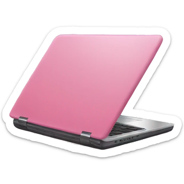 pink laptop  sticker