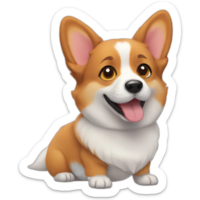 corgi sticker