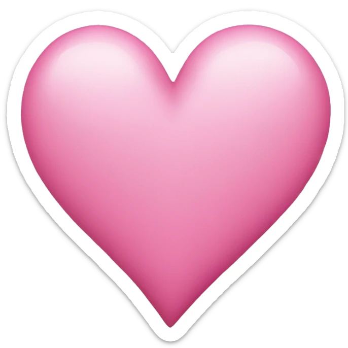 pink heart  sticker
