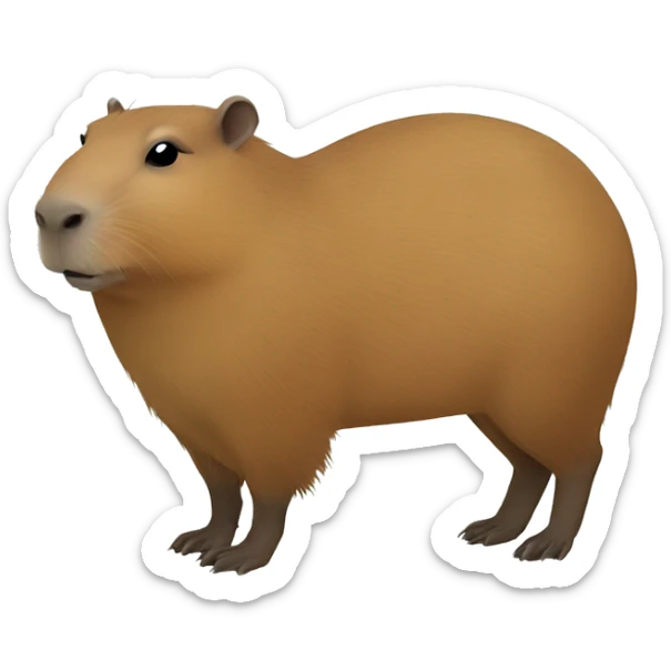 Capybara sticker