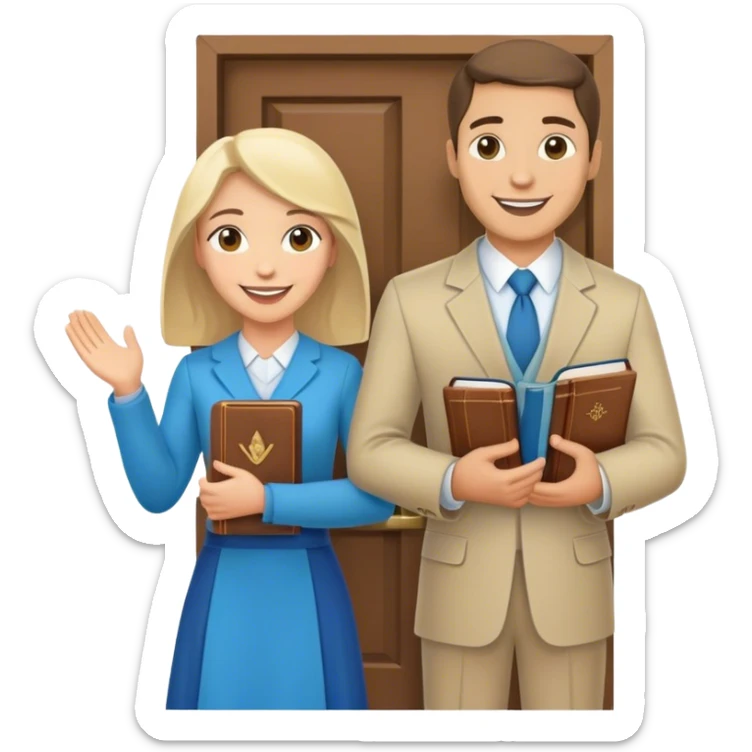 Jehovah’s witnesses door to door sticker