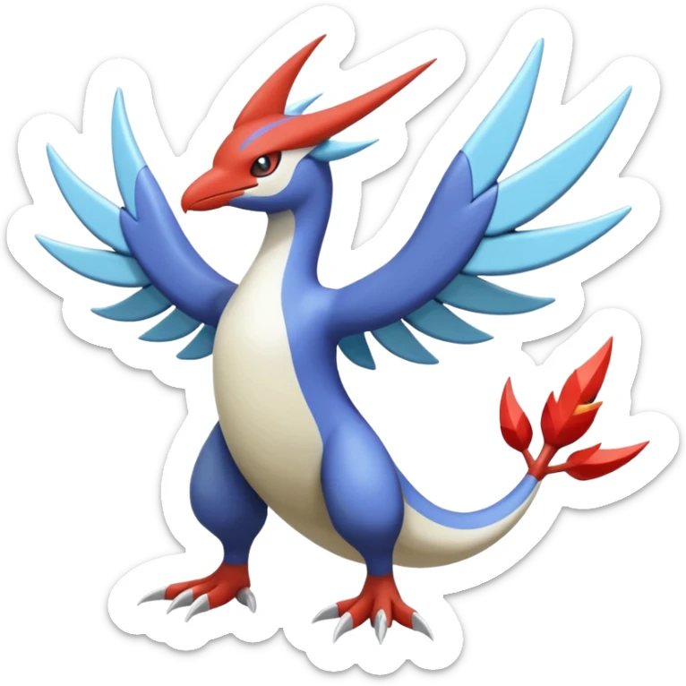 Latios-Inteleon-Lunala-Blaziken-Cresselia-Pokémon-Fakémon-fusion (full body) sticker