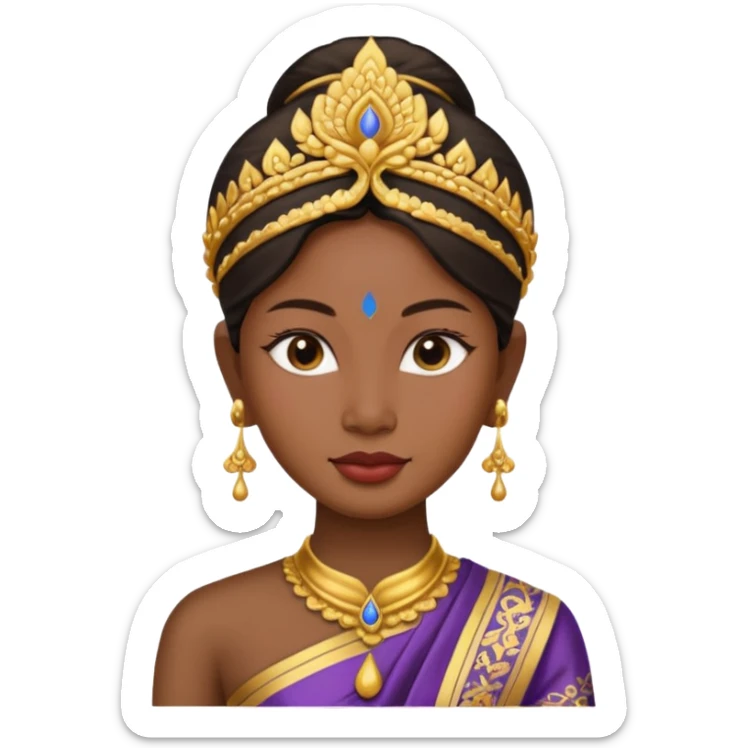 The emote is meant to depict a Thai woman in the classic attire of her country. sticker