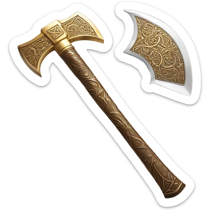 Gold Axe sticker