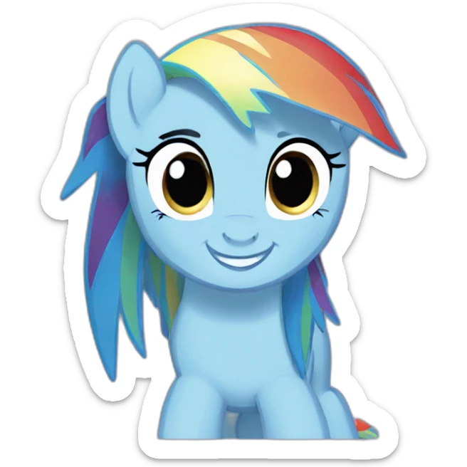 Rainbow dash sticker