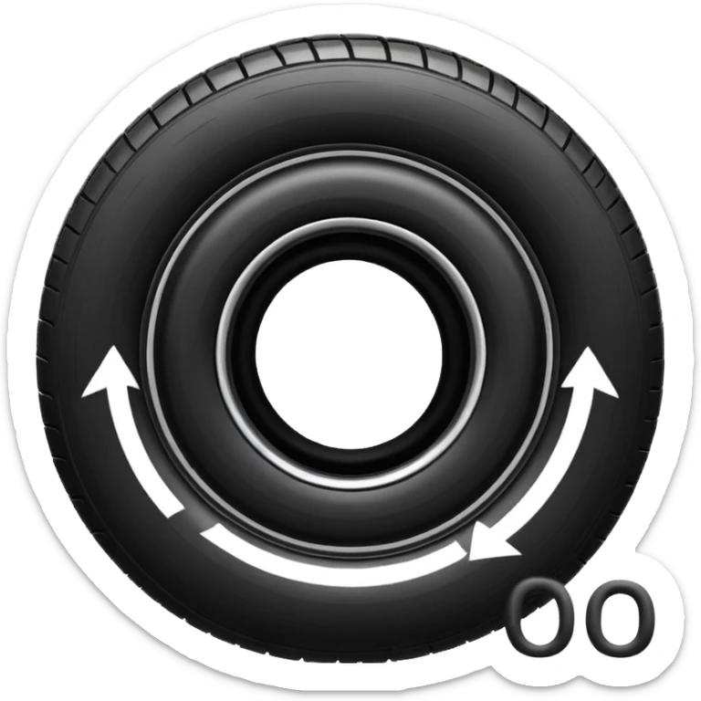 Logo from the word TireShop.ua, where the letter O should be replaced with a tire.  sticker