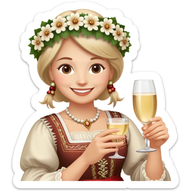 Create me a emoji about Latvian culture movie “Limuzīns Jāņu Nakts krāsā” sticker