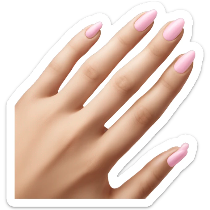 Light pink nails sticker