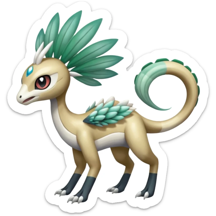 Meloetta-Inteleon-Gabite-Palkia-Trico-Pokémon-Fakémon-fusion-hybrid-creature sticker