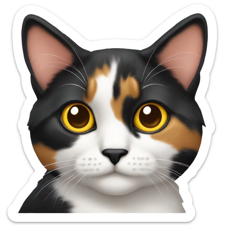 Calico cat sticker