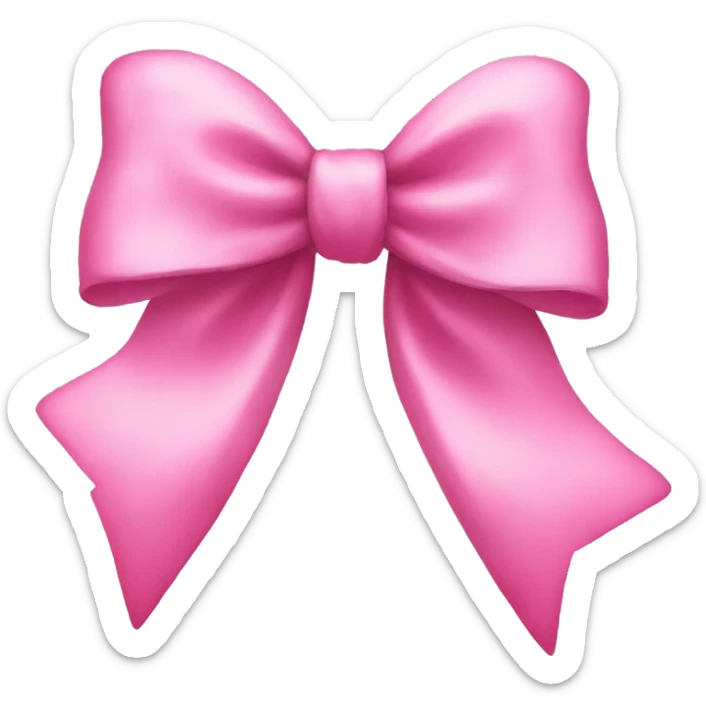 pink bow sticker